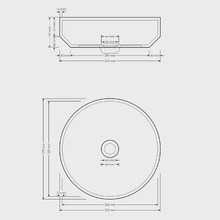 Eden 370mm Round Composite Stone Above Counter Basin
